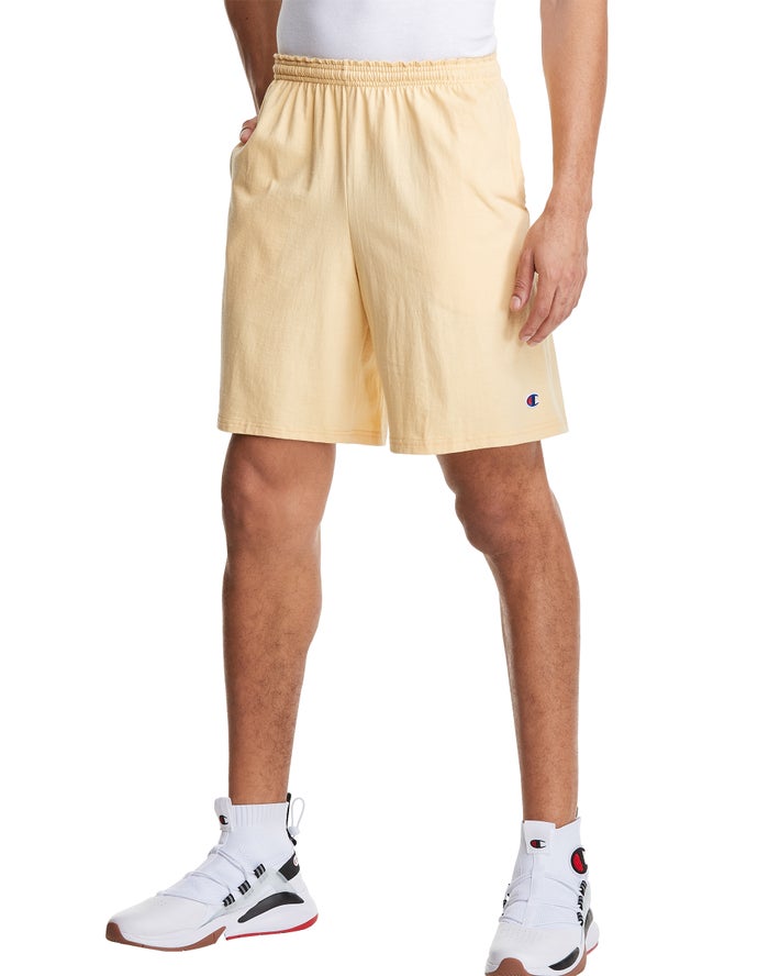 Champion Herre Shorts Gul - Classic Cotton Jersey - Danmark LAB-654170